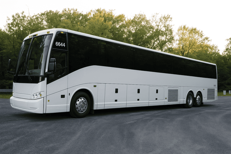 exterior of Alameda Coach Bus Service coach bus