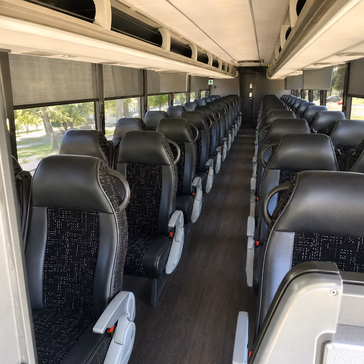 56 passenger charter bus interior