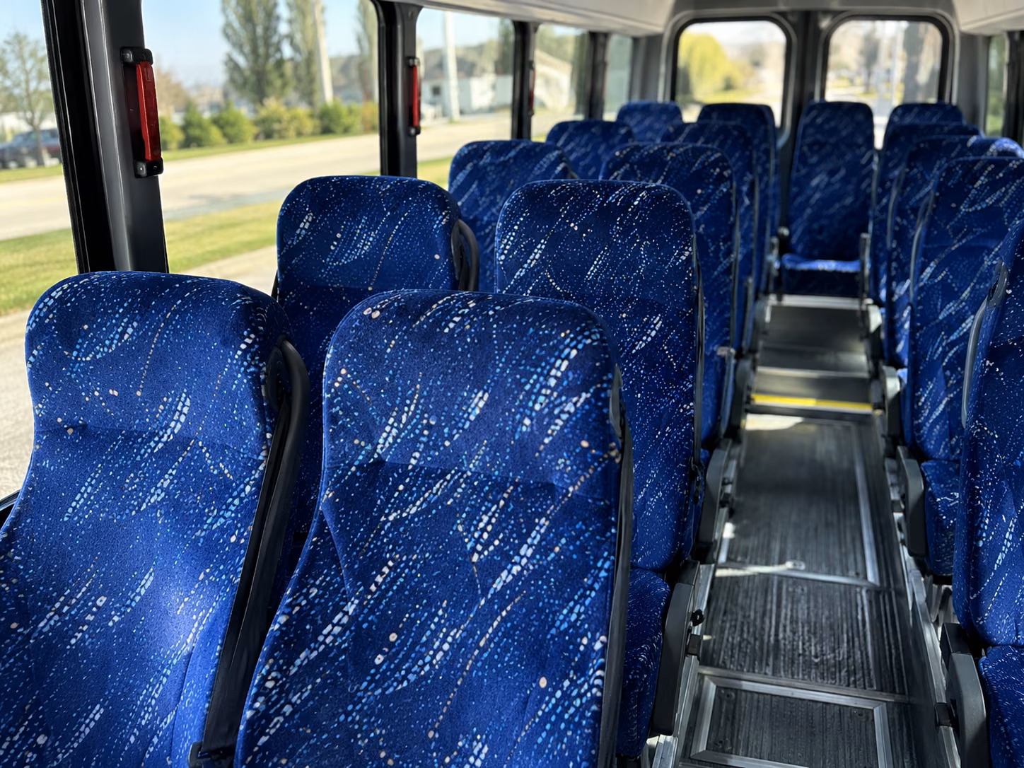 alameda 18 passenger minibus inside