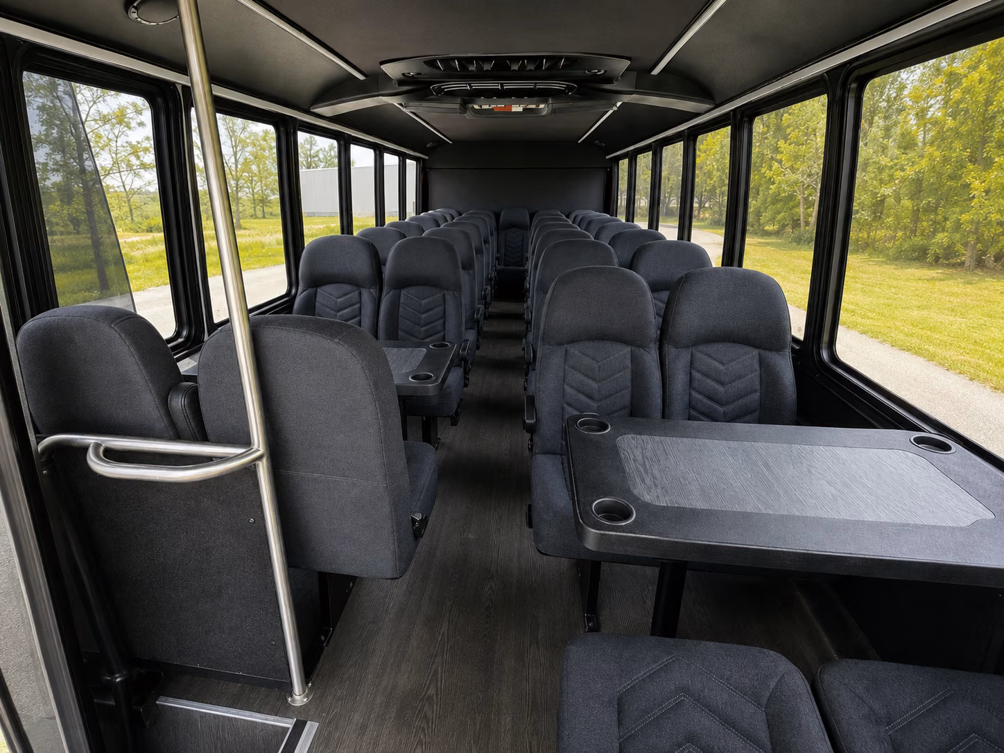 alameda 18 passenger minibus interior