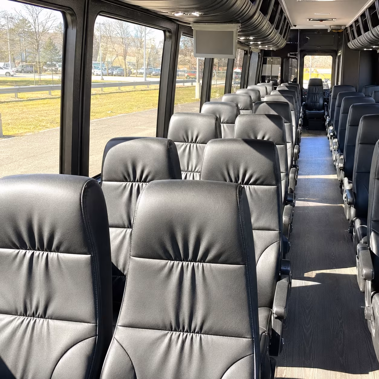 alameda 28 passenger minibus inside