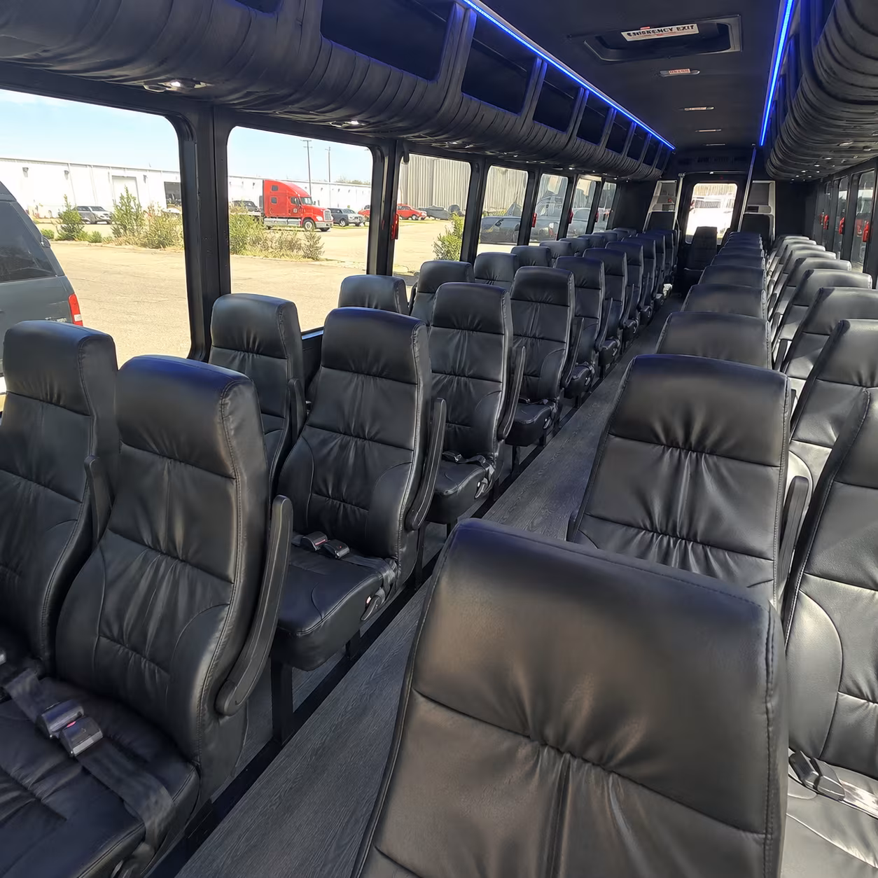 alameda 35 passenger minibus inside