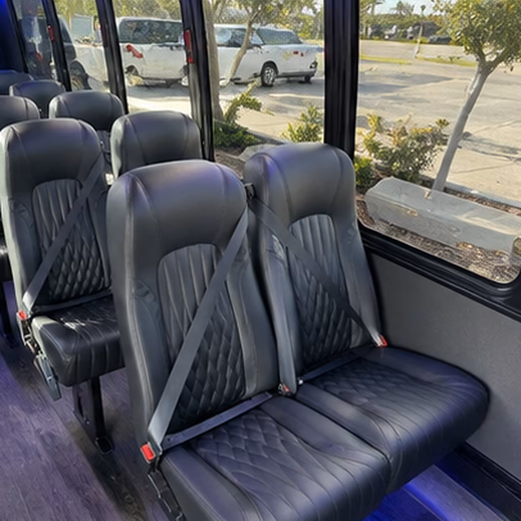 alameda 35 passenger minibus interior