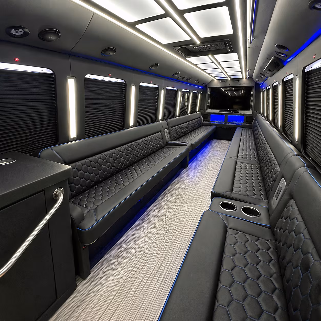 alameda party bus interior